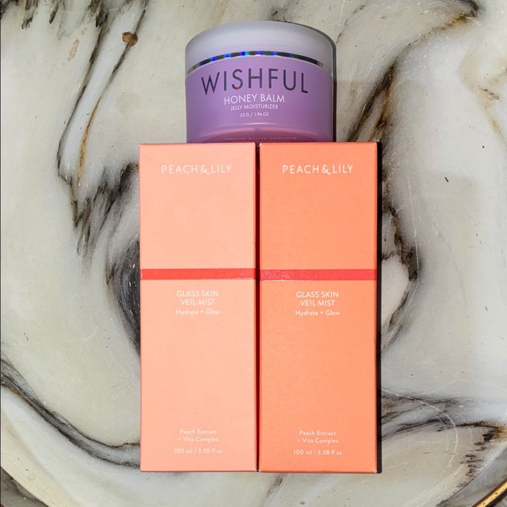 Wishful Honey Balm + Peach & Lily Glass Skin Veil Mist Duo